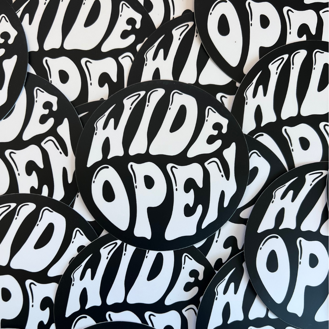 Wide Open Sticker