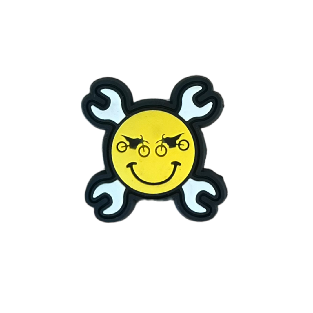 Smiley Wrench Croc Charm