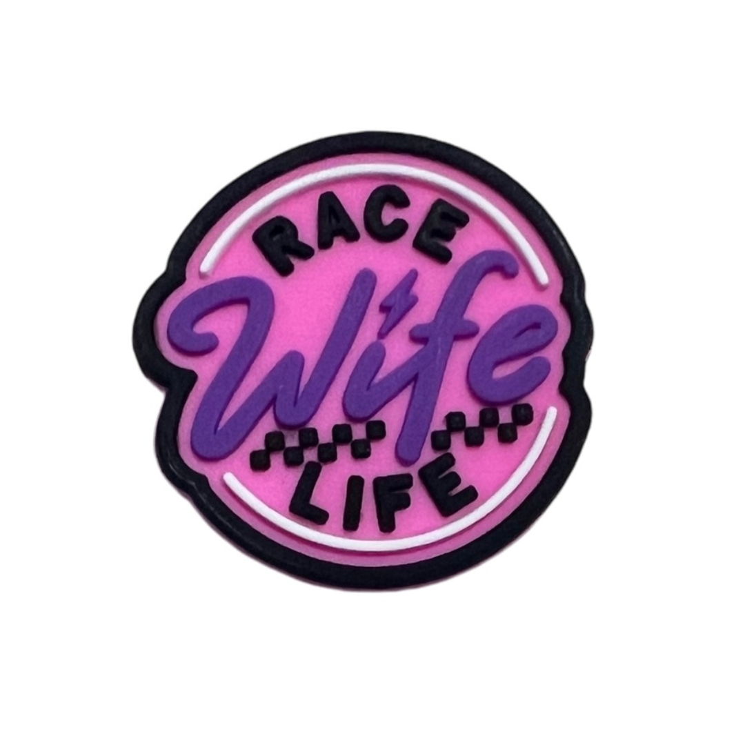 Race Wife Life Croc Charm