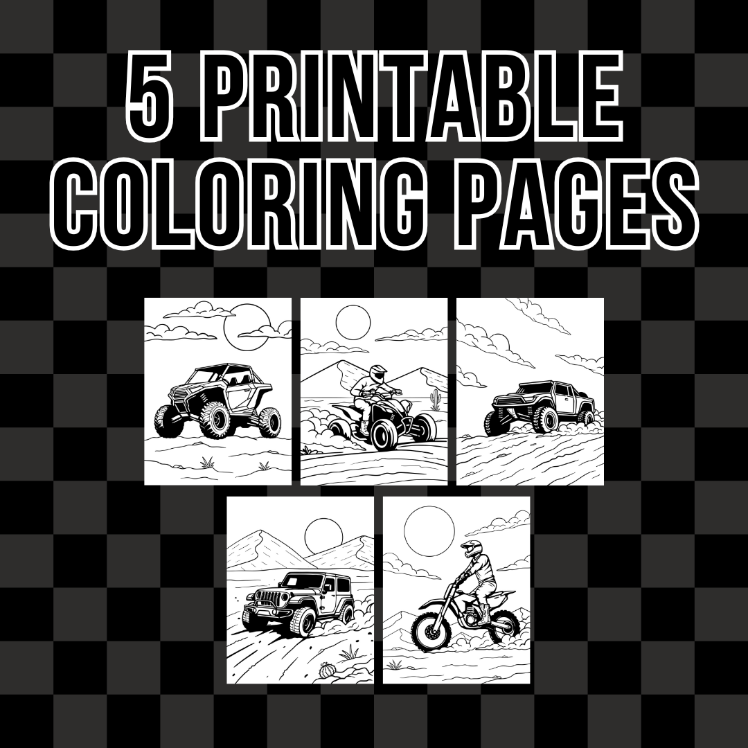 Offroad Coloring Pages - Digital Download