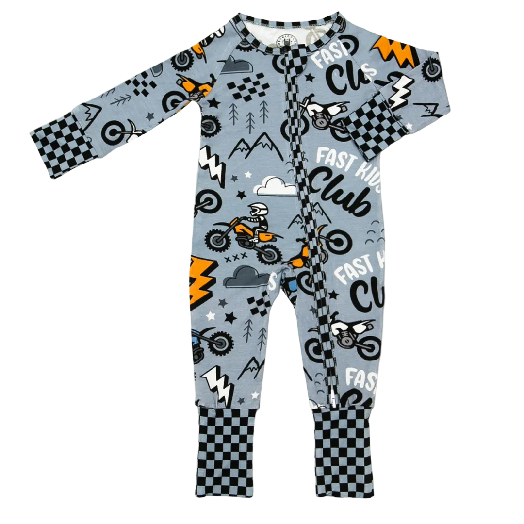 Fast Kids Club Zip Up Pajamas / PREORDER ships Jan 12 - 16