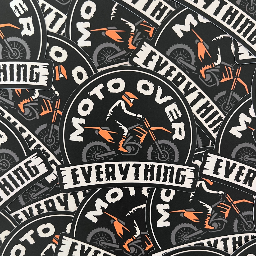 Moto Over Everything Sticker