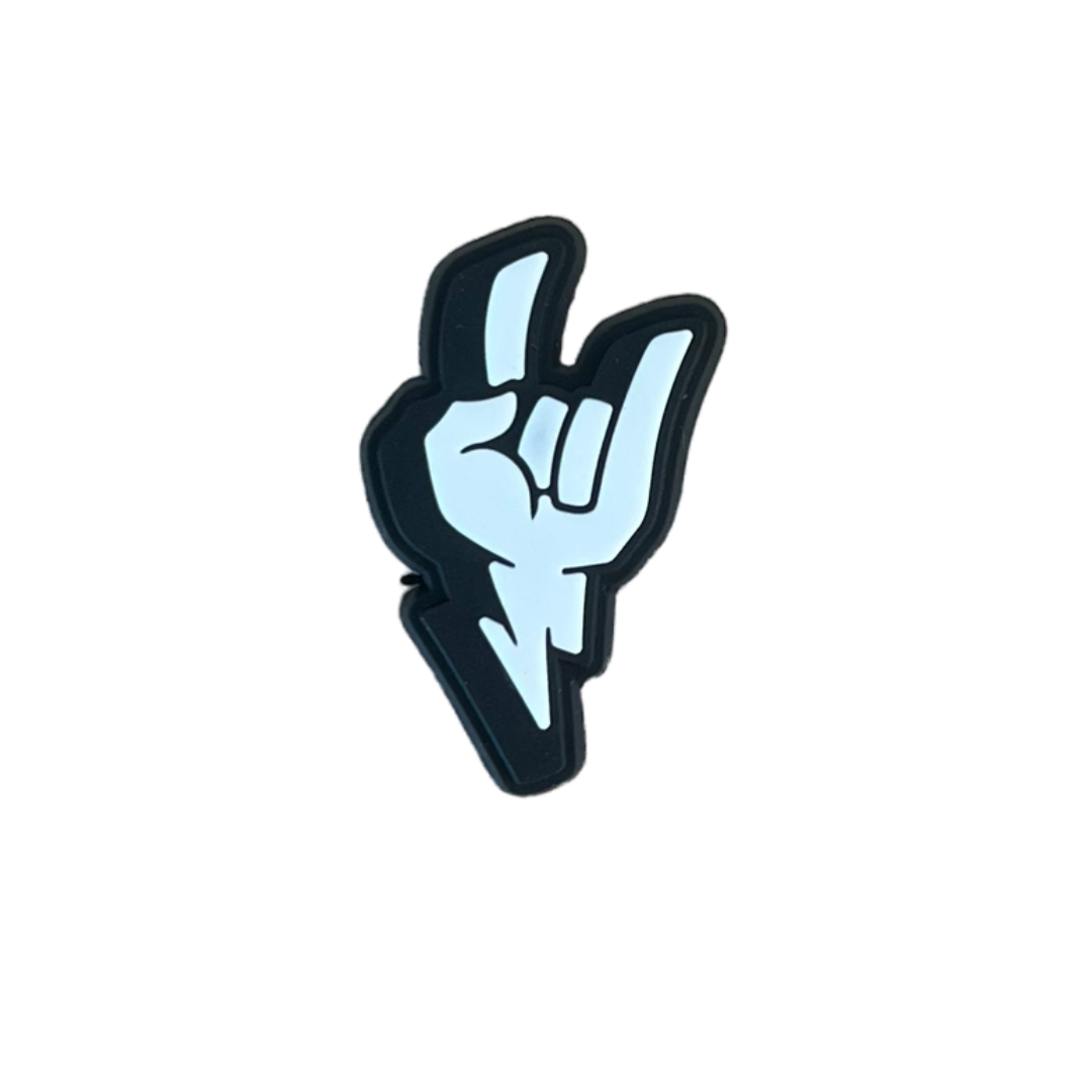 Rock On Hand Croc Charm