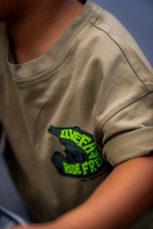 Green-Live Fast Ride Free T-Shirt