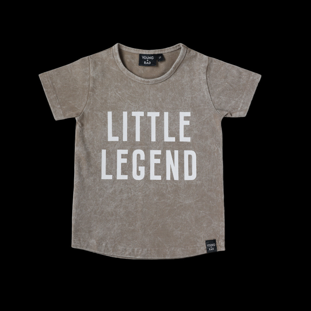 LITTLE LEGEND TEE // TAUPE