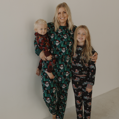 Santas Speedy Sleigh Toddler & Youth Pajamas *PREORDER - SHIPPING OUT BETWEEN NOV 24 - DEC 6*