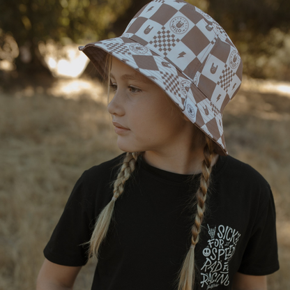 Strictly Wild Checker Bucket Hat