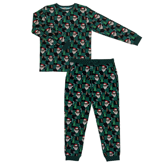 Let's Race Santa Unisex Adult Pajamas *PREORDER - SHIPPING OUT BETWEEN NOV 24 - DEC 6*