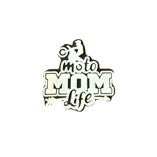 Moto Mom Life Croc Charm