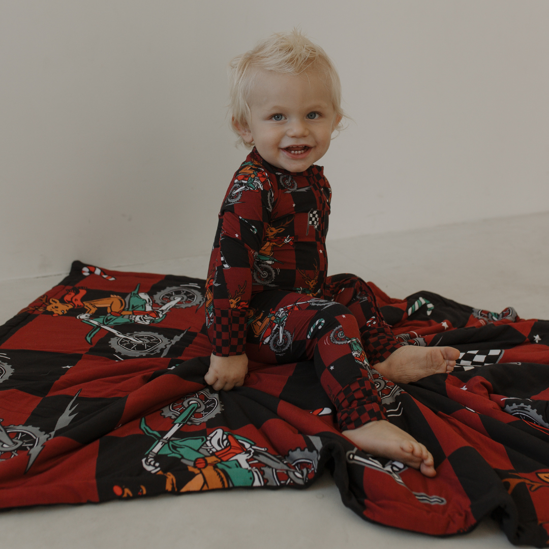 Rudolph The Red Nose Racer Zip Up Pajamas *PREORDER - SHIPPING OUT BETWEEN NOV 10-17*