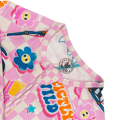 Groovy Zip Up Pajamas