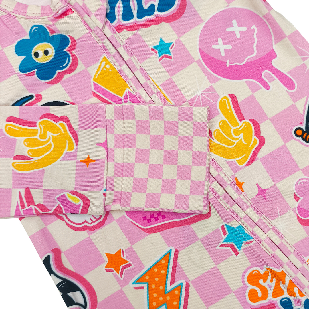 Groovy Zip Up Pajamas