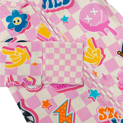 Groovy Zip Up Pajamas