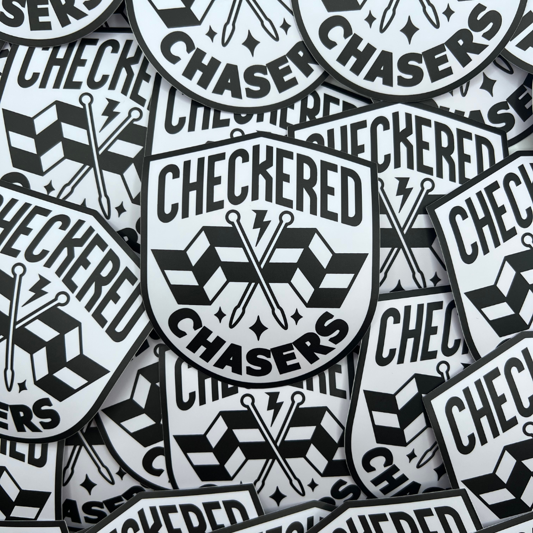 Checkered Chasers Sticker
