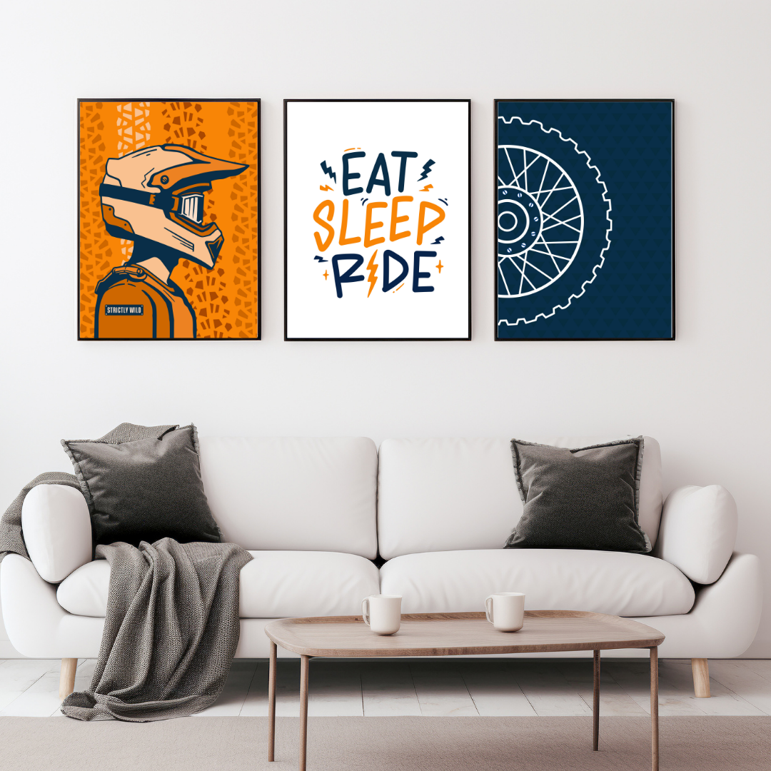 Eat Sleep Ride Wall Prints - Digital Download