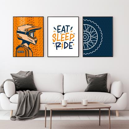Eat Sleep Ride Wall Prints - Digital Download