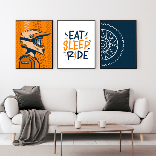Eat Sleep Ride Wall Prints - Digital Download