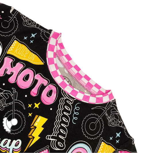 Moto Girl 2 Piece Pajamas / PREORDER ships Jan 12 - 16