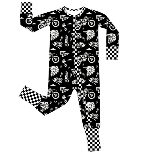 Lightning Speed Zip Up Pajamas / PREORDER ships Jan 12 - 16