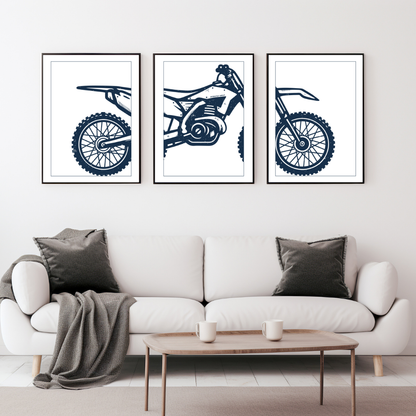 Dirt Bike Wall Prints - Digital Download