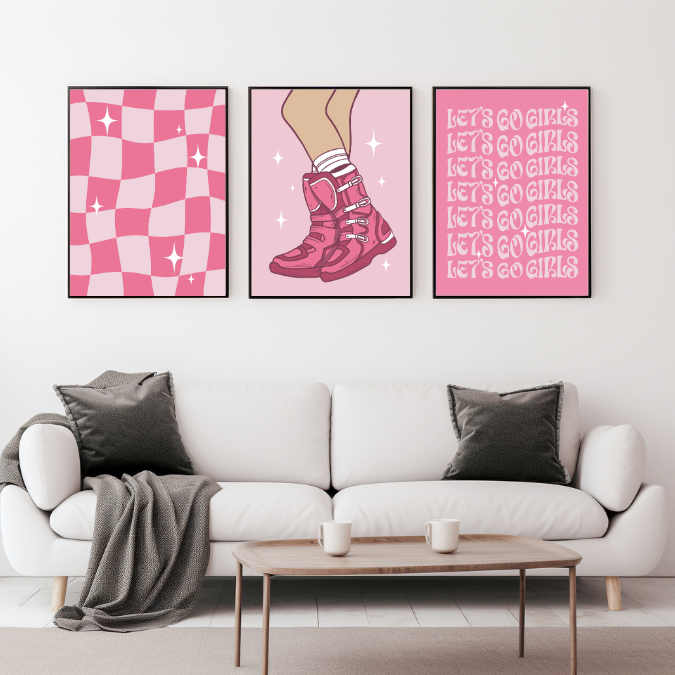 Let's Go Girls Wall Prints - Digital Download