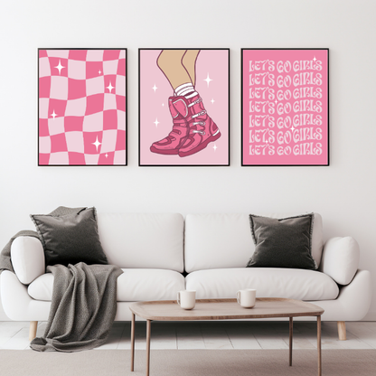 Let's Go Girls Wall Prints - Digital Download