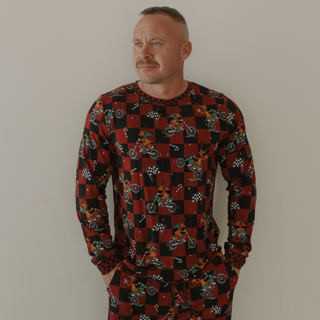 Rudolph The Red Nose Racer Unisex Adult Pajamas *PREORDER - SHIPPING OUT BETWEEN NOV 24 - DEC 6*