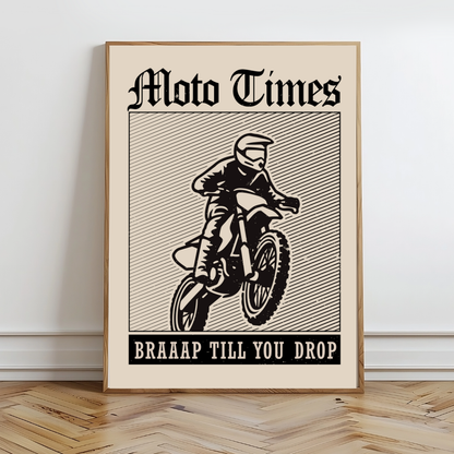 Moto Times Wall Prints - Digital Download