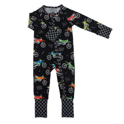 Bike Life Zip Up Pajamas