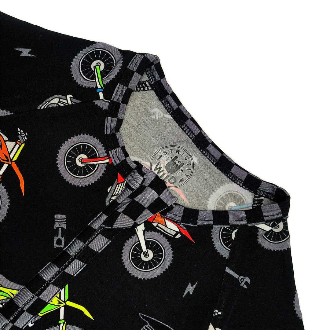Bike Life Zip Up Pajamas