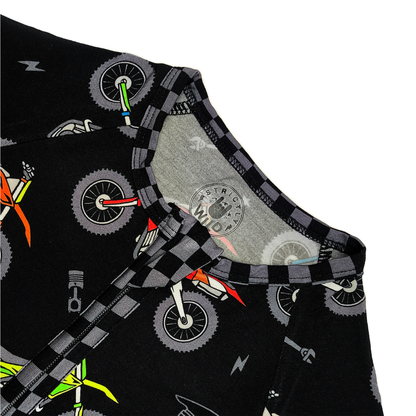 Bike Life Zip Up Pajamas