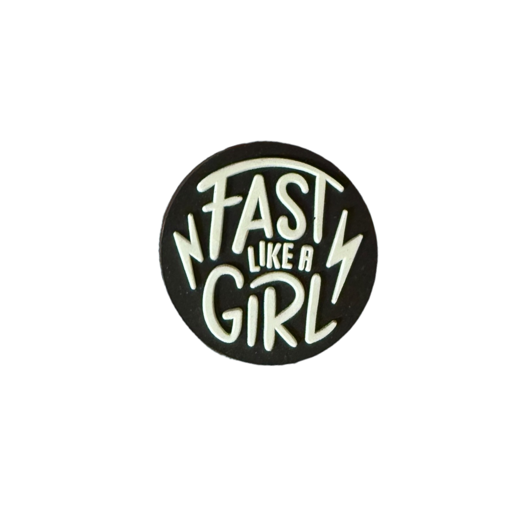 Fast Like A Girl Croc Charm