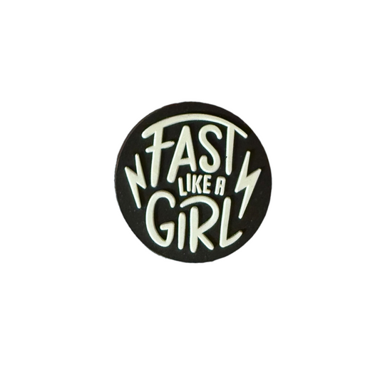 Fast Like A Girl Croc Charm