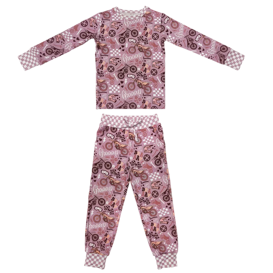 Braaap Like A Girl 2 Piece Pajamas / PREORDER ships Jan 12 - 16