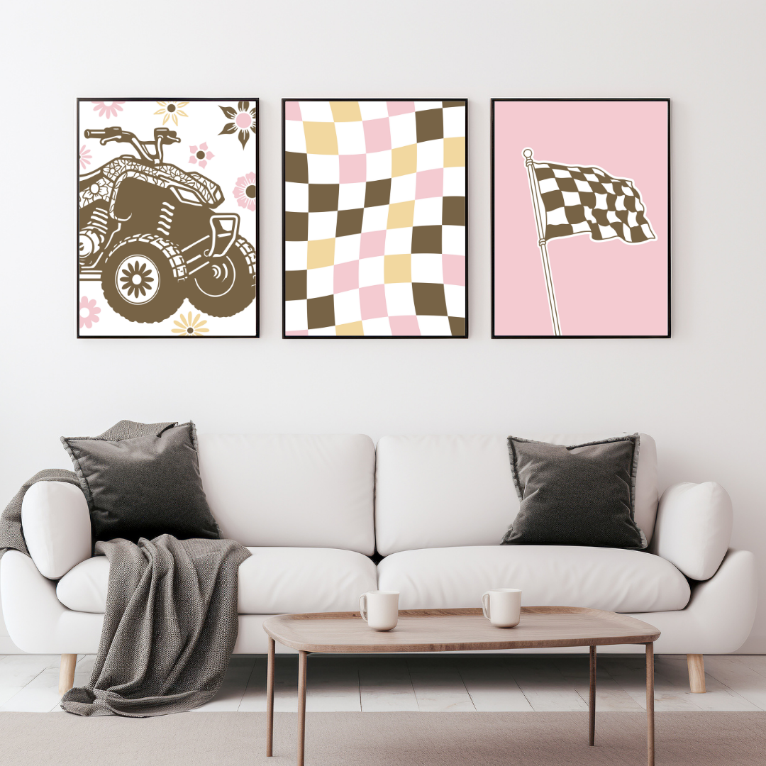 Quad Girl Wall Prints - Digital Download