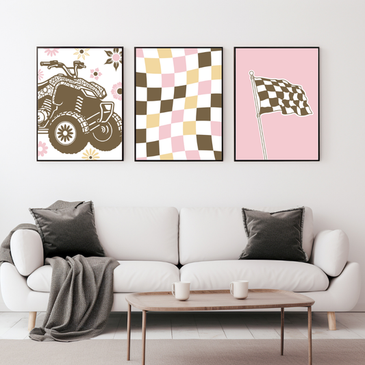 Quad Girl Wall Prints - Digital Download
