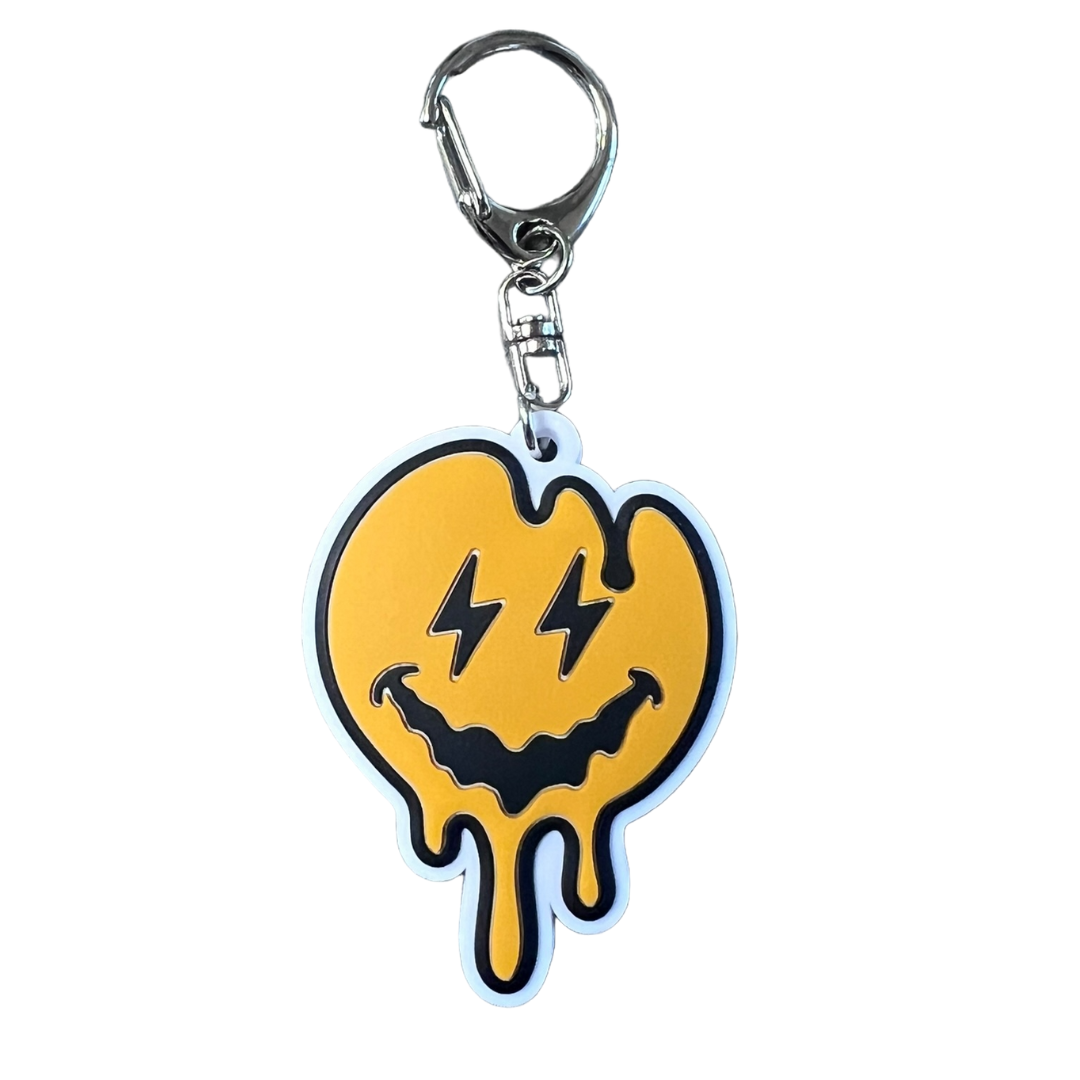Droopy Smiley Keychain