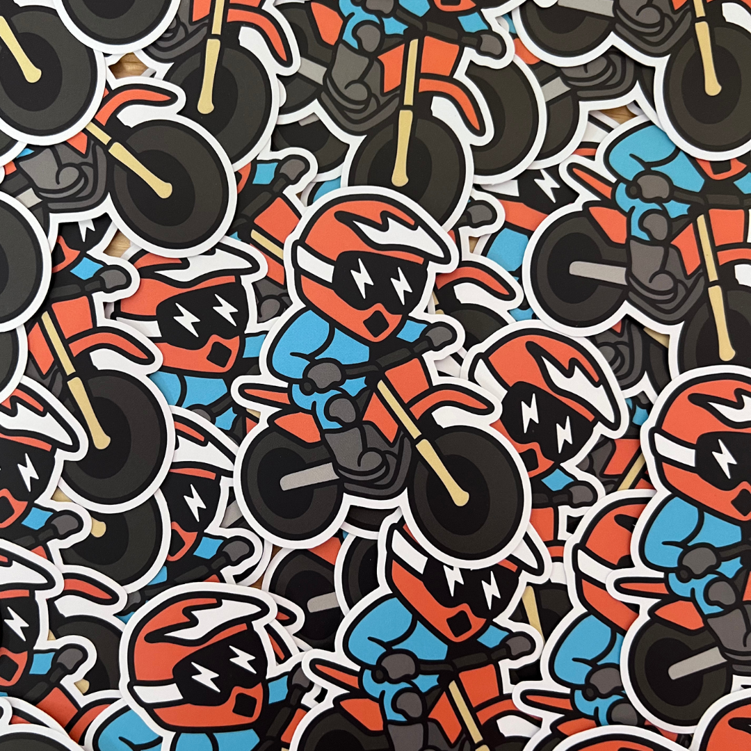 Dirt Bike Kid Sticker