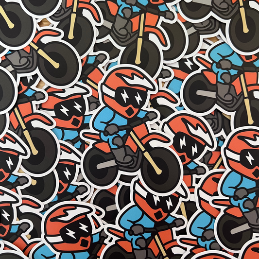 Dirt Bike Kid Sticker