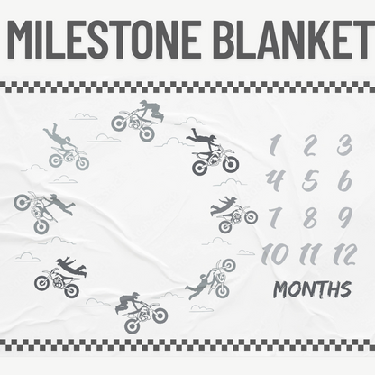 Flyin High Milestone Blanket