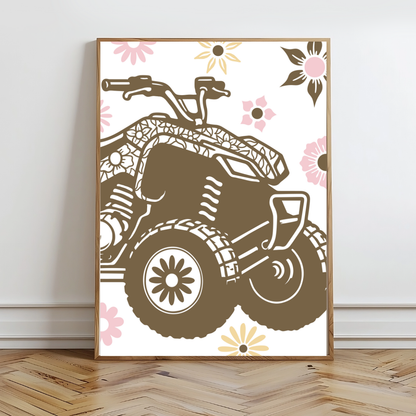 Quad Girl Wall Prints - Digital Download