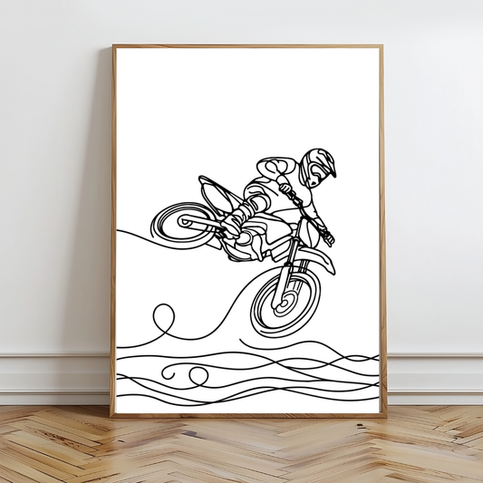 Moto Line Wall Prints - Digital Download