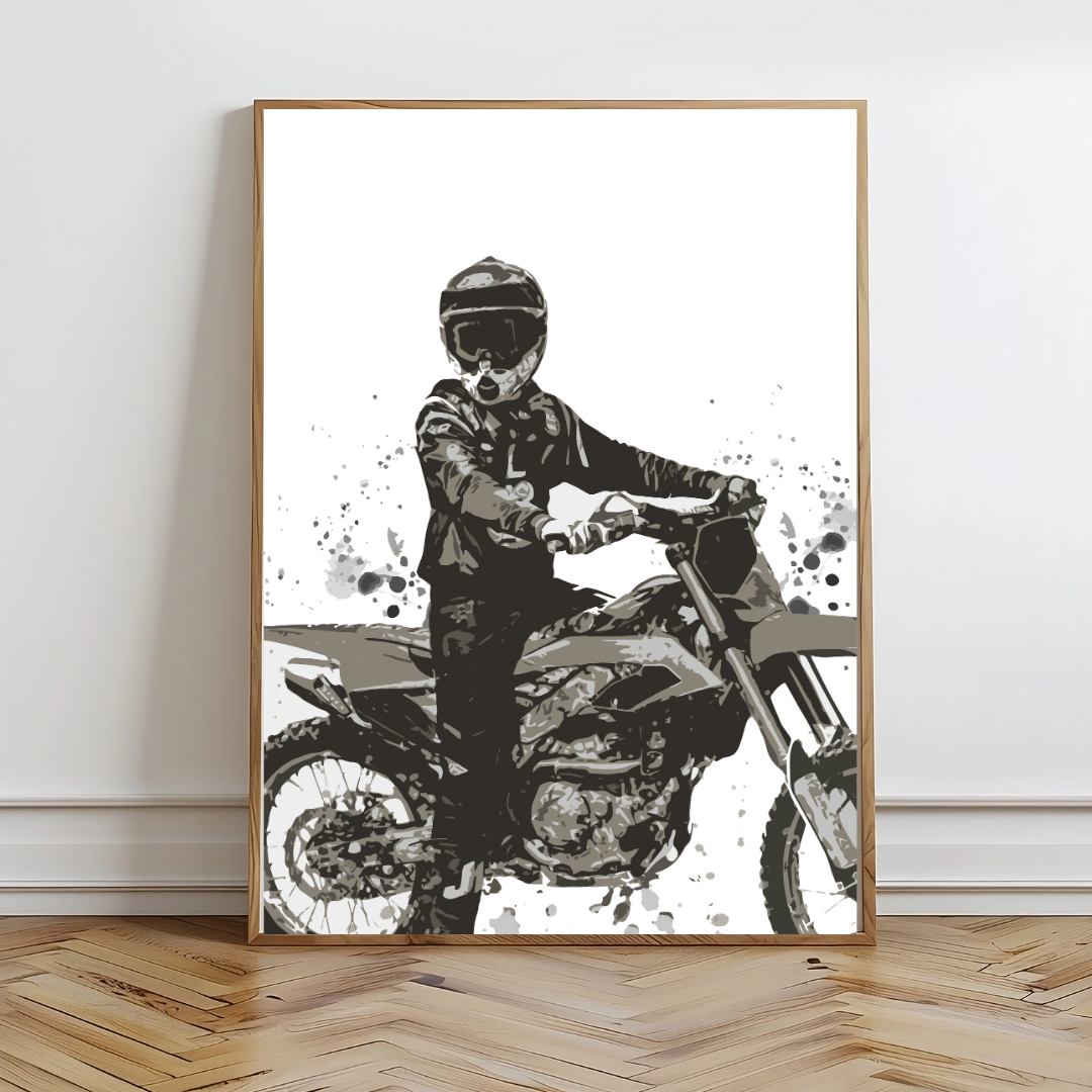 Dirt Bike Dreams Wall Prints - Digital Download
