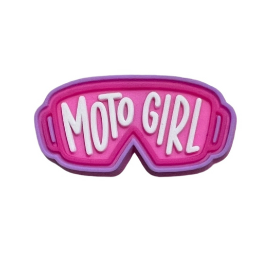 Moto Girl Croc Charm