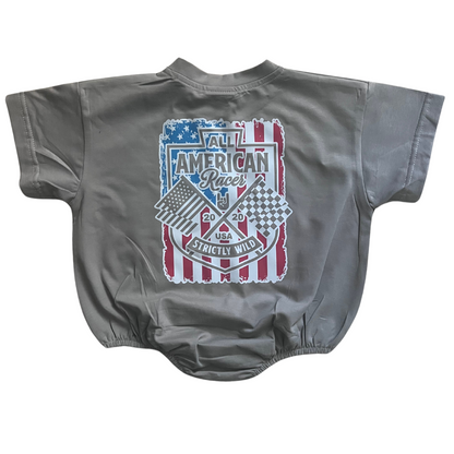 All American Racer T-Shirt Romper