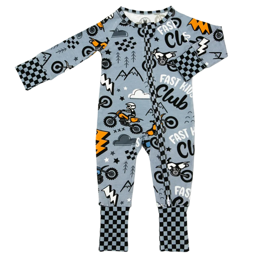 Fast Kids Club Zip Up Pajamas / PREORDER ships Jan 12 - 16