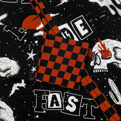 Ride Fast Zip Up Pajamas