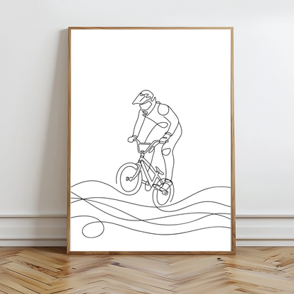 BMX Line Wall Prints - Digital Download