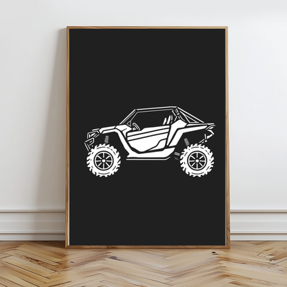 4 Wheels Wall Prints - Digital Download
