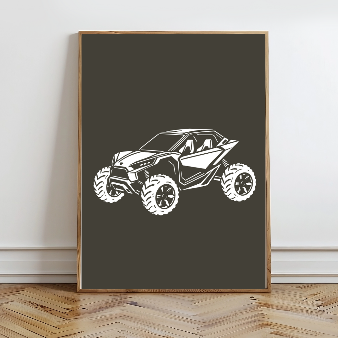 4 Wheels Wall Prints - Digital Download